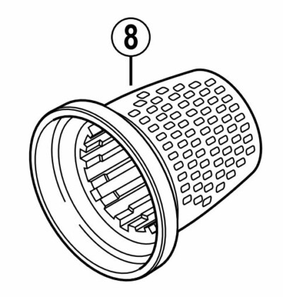 Drehgriff-GummiSB-8S20 innen Nexus für 8-fach