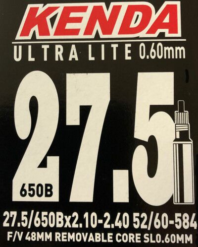 27.5"x2-2.40 Schlauch Kenda Sclaverand Ultra Lite