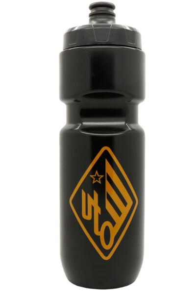 Bidon-Trinkflasche UTO mit Logo  0,75 l  schwarz